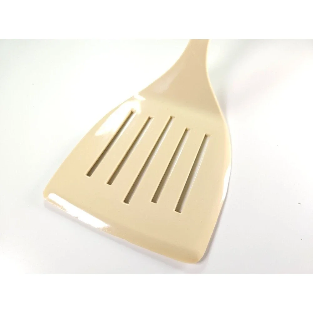 Vintage King Kraft Slotted Spatula Almond Nylon Turner Northern Plastics USA